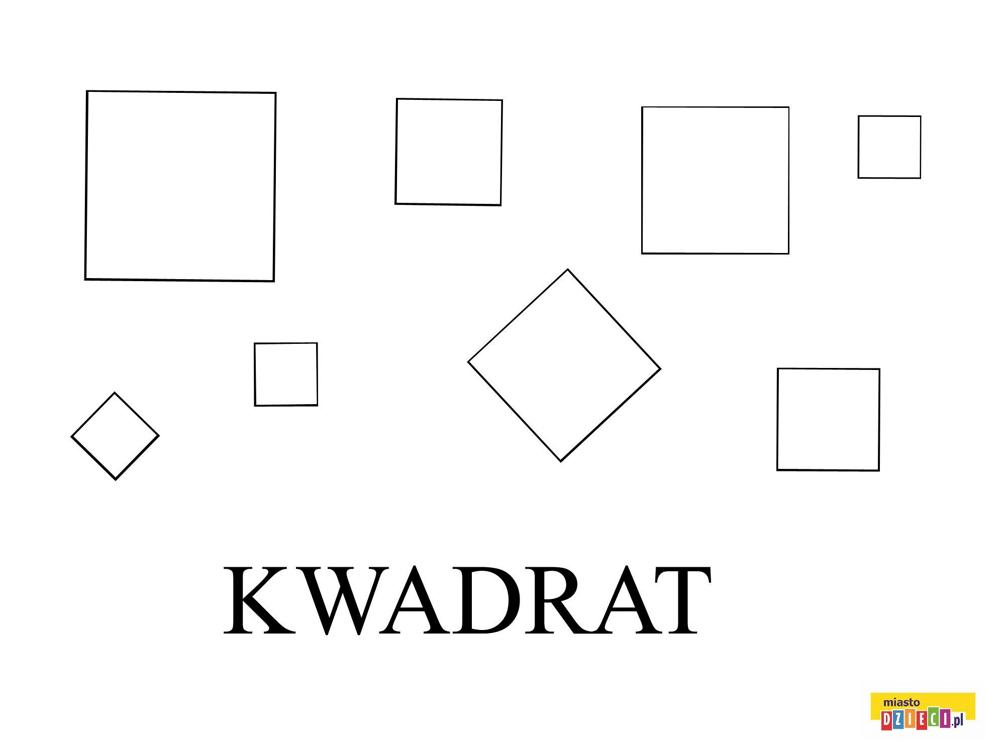 Kolorowanka kwadrat 6